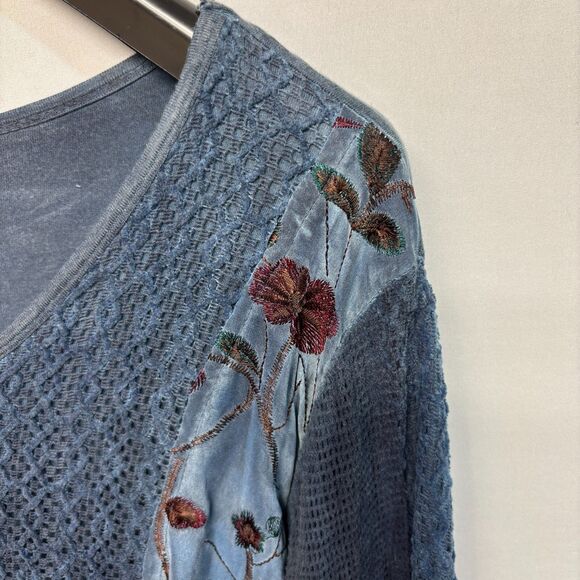 Exclusively for Signals Floral Blouse Top Shirt Size 3X Embroidered Boho C002 -3 - Picture 13 of 16